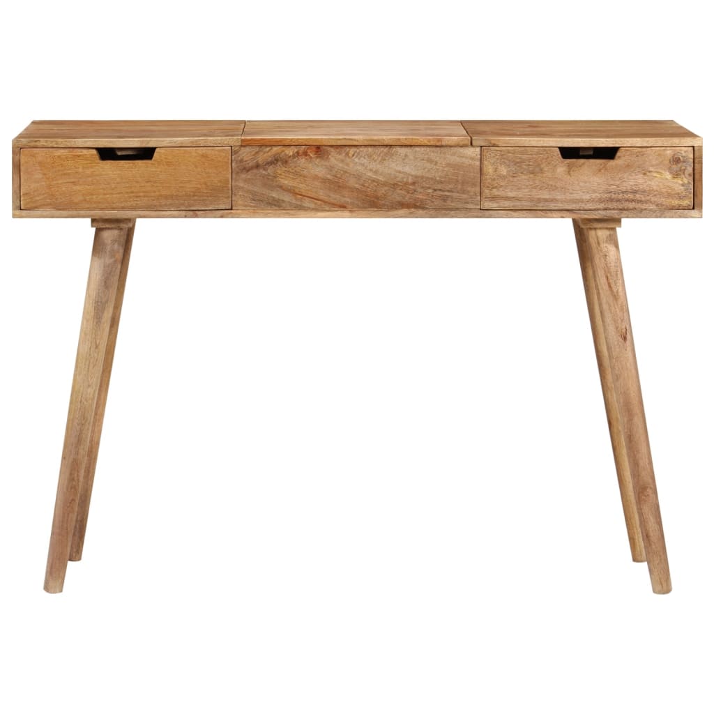 Schminktisch mit Spiegel 112x45x76 cm Akazie Massivholz