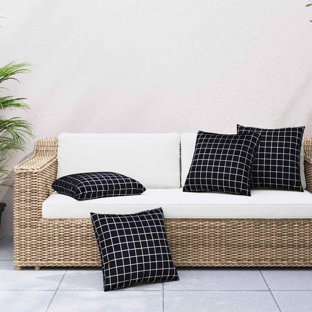 Zierkissen 4 Stk. Creme 60x60 cm Stoff