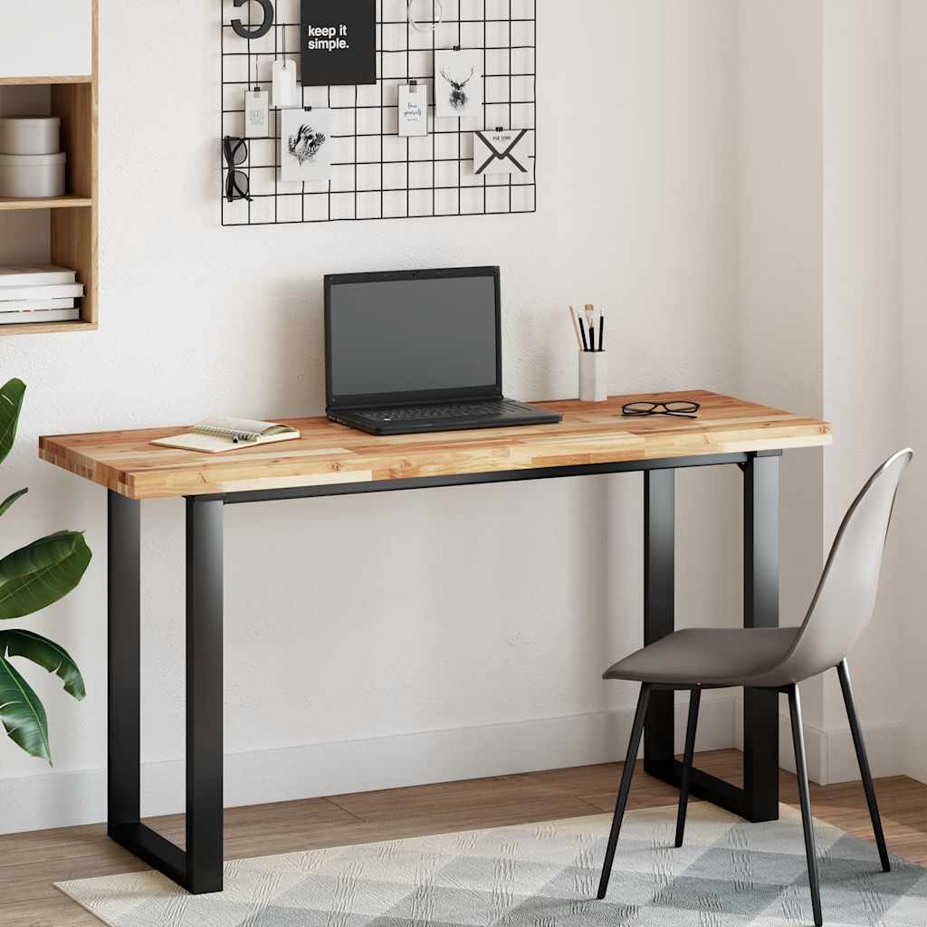 Tischplatte Rechteckig 60x50x2 cm Massivholz Akazie