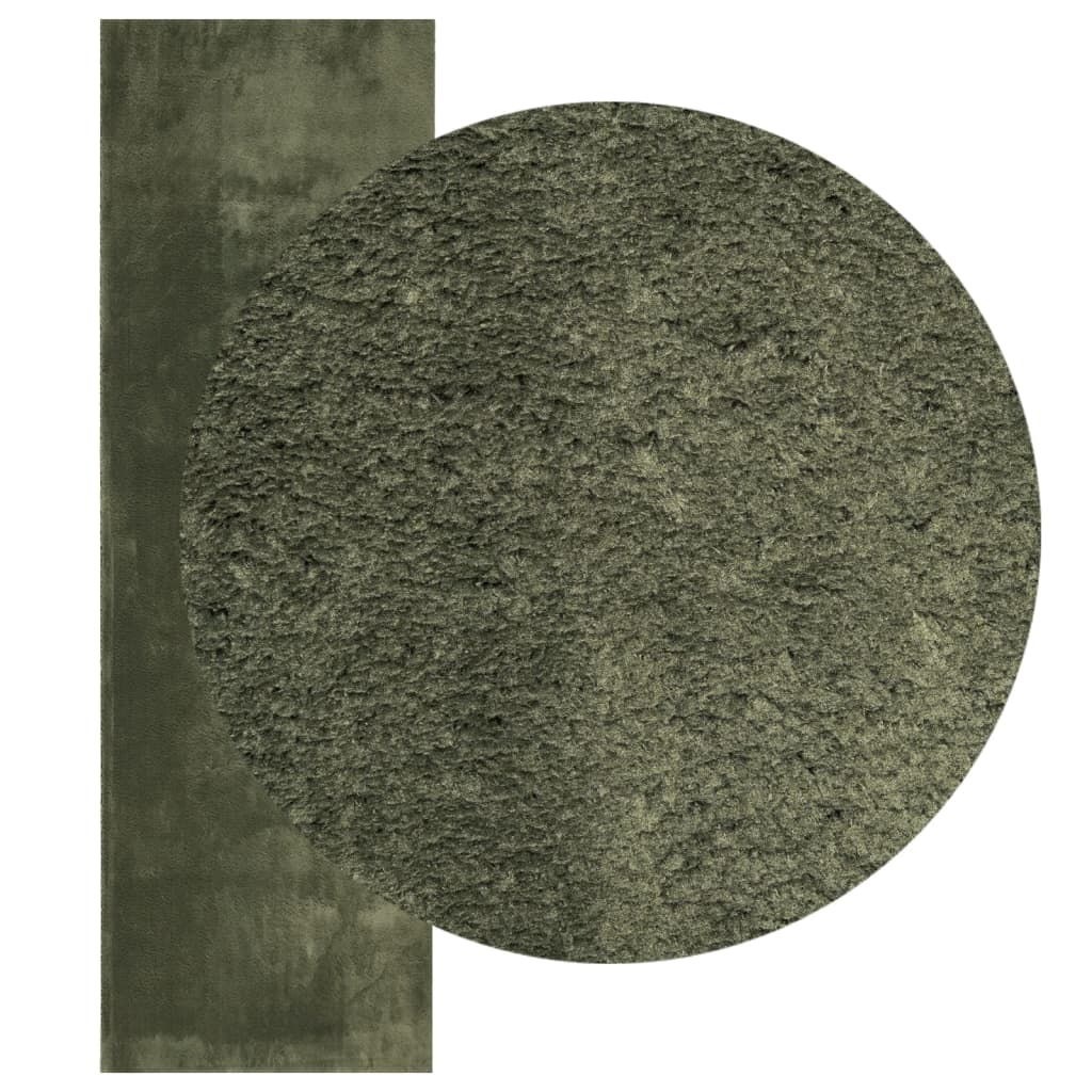 Teppich HUARTE Kurzflor Weich und Waschbar Anthrazit 60x110 cm