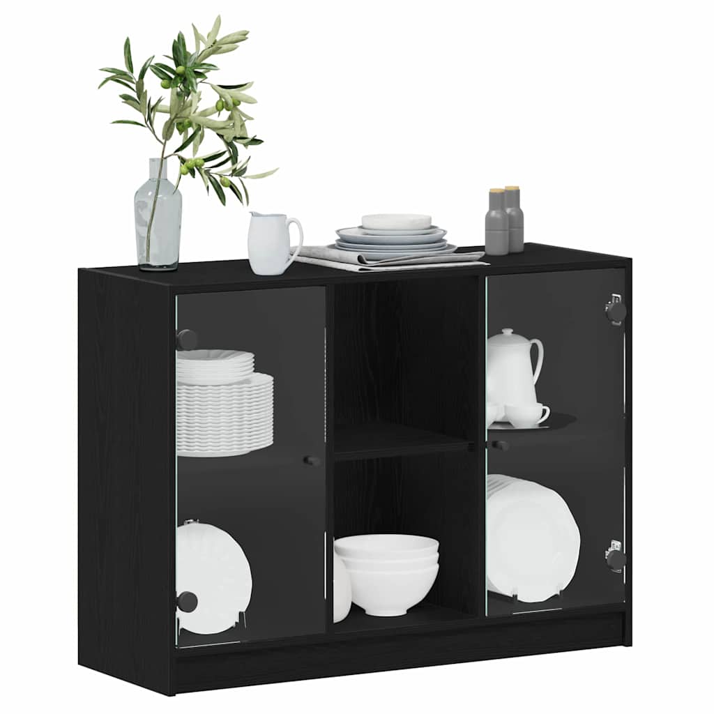 Bücherschrank mit Türen Weiß 204x37x75 cm Holzwerkstoff