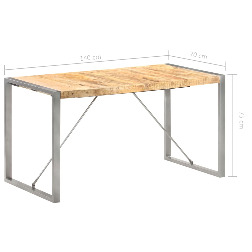 Esstisch 220x100x75 cm Massivholz Akazie