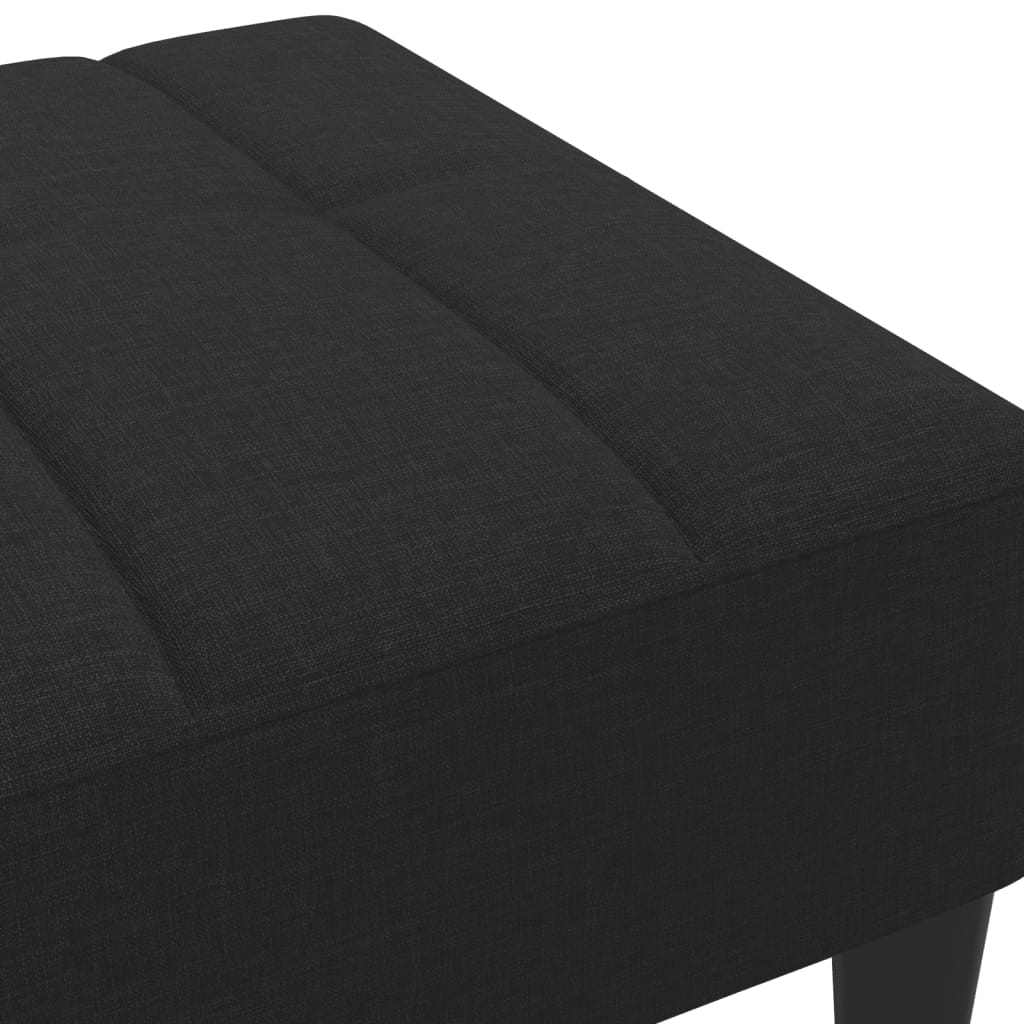 Fußhocker Hellgrau 77x55x31 cm Stoff
