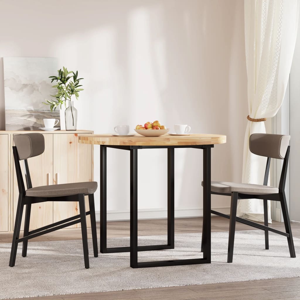 Tischplatte Rund Ø40x2 cm Massivholz Akazie