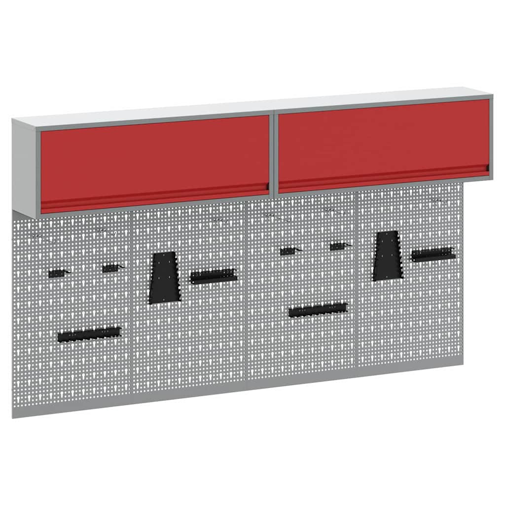Werkzeugschrank-Set 3 pcs Schwarz Pulverbeschichteter Stahl
