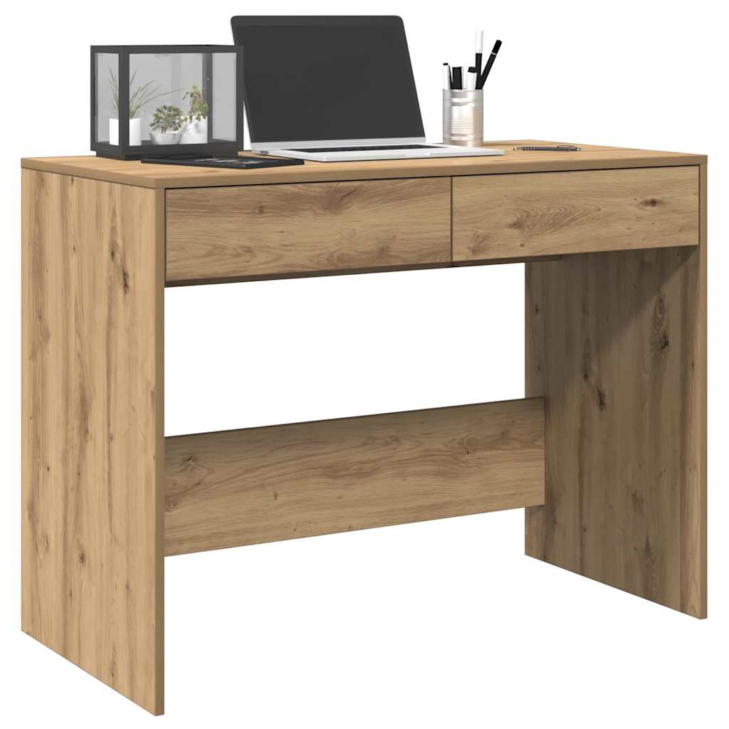 Schreibtisch Weiß 101x50x76,5 cm Holzwerkstoff