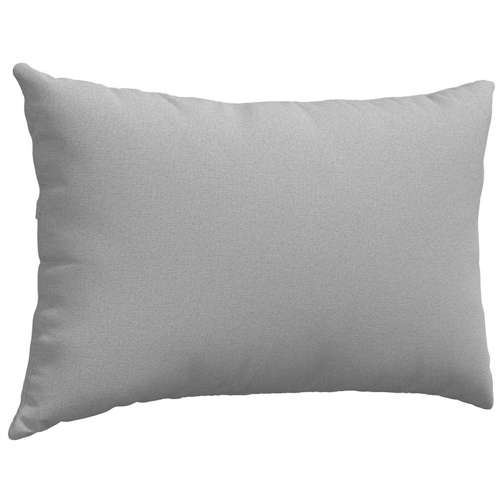 Sofakissen 2 pcs Hellgrau 50 x 30 cm Stoff