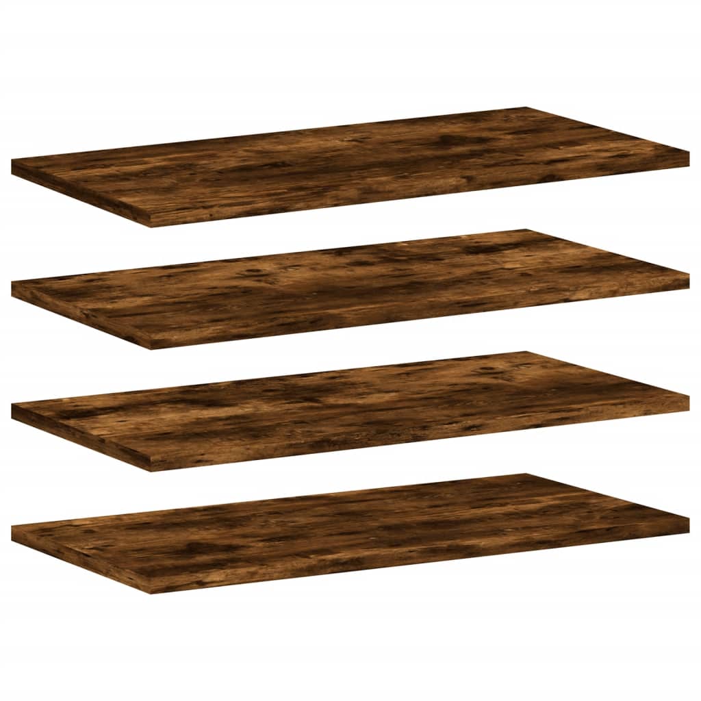 Bücherregal-Bretter 4 Stk. Weiß 40x10x1,5 cm Holzwerkstoff