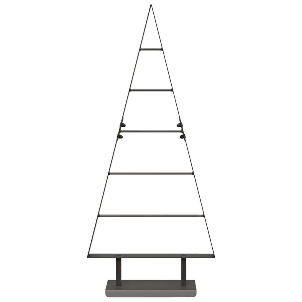 Metall Weihnachtsbaum mit Ständer Schwarz 60 cm Stahl
