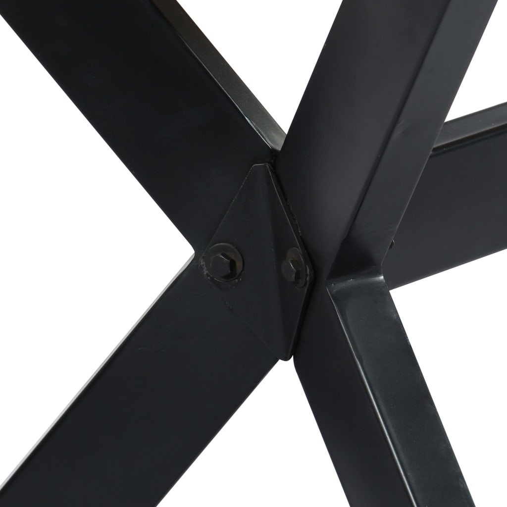 Esstisch Massivholz Mango und Stahlgestell 180 cm