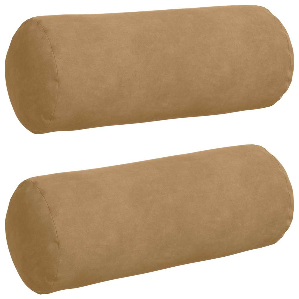 Bolsterkissen 2 Stück Blau Ø 15 x 40 cm Cordstoff
