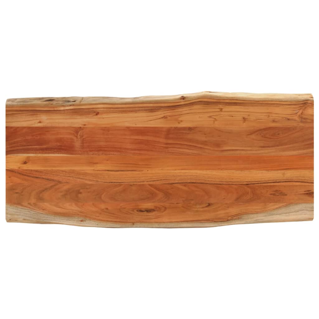 Tischplatte 40x40x2,5 cm Rechteckig Massivholz Akazie Baumkante