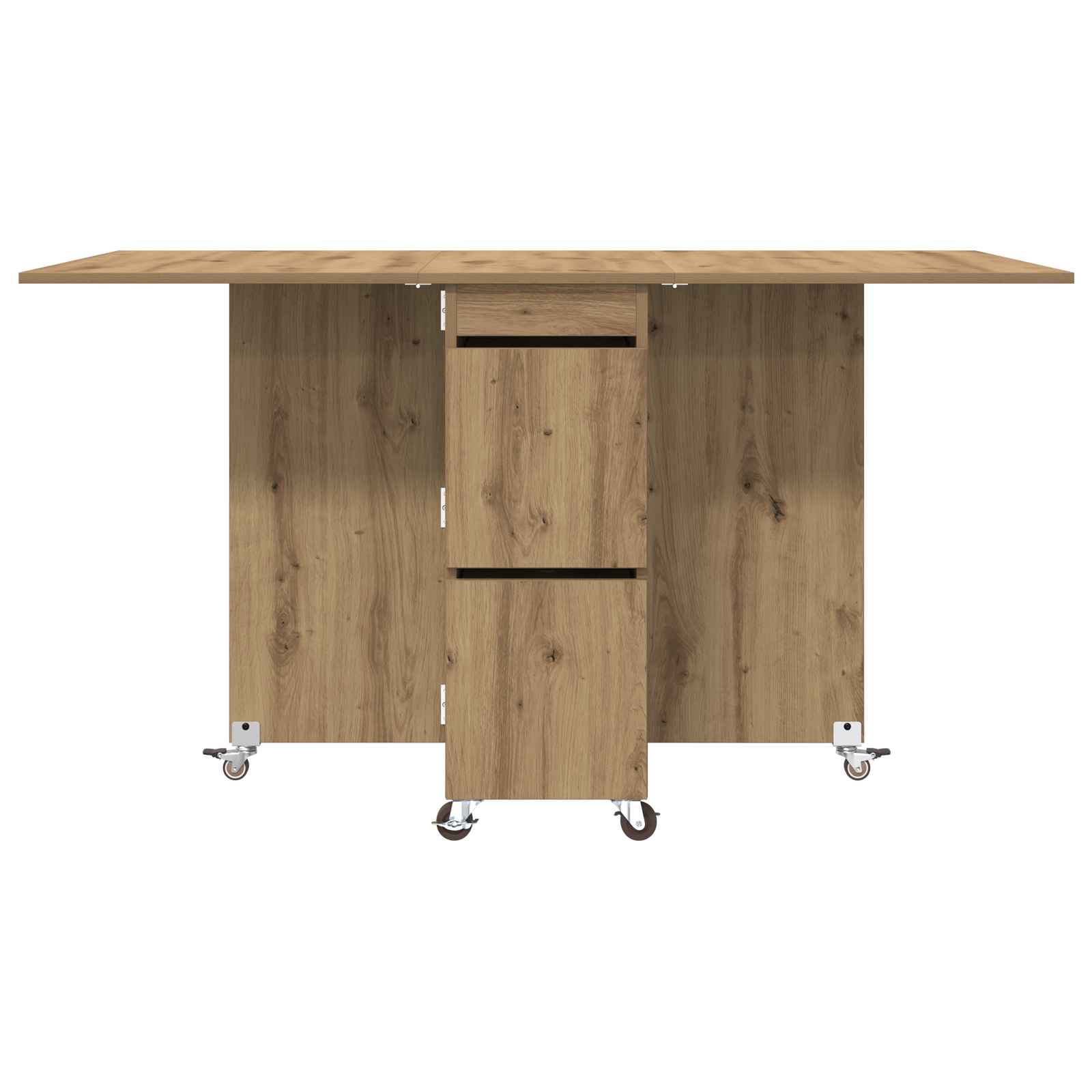 Esstisch 2 pcs 140 x 80 x 77 cm Holzwerkstoff Weiß Rechtwinklig