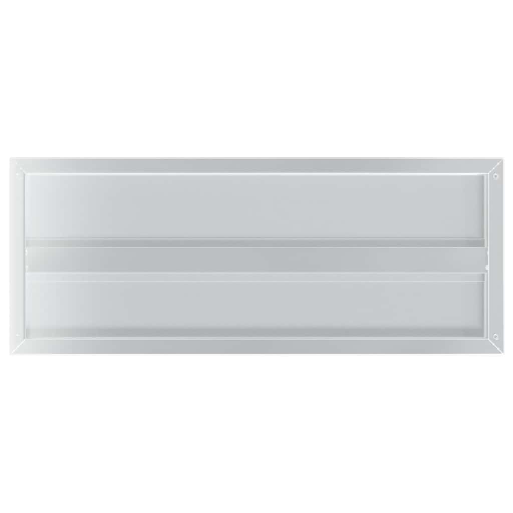 Wandregale 2 Stk. 100x40 cm Silbern Edelstahl