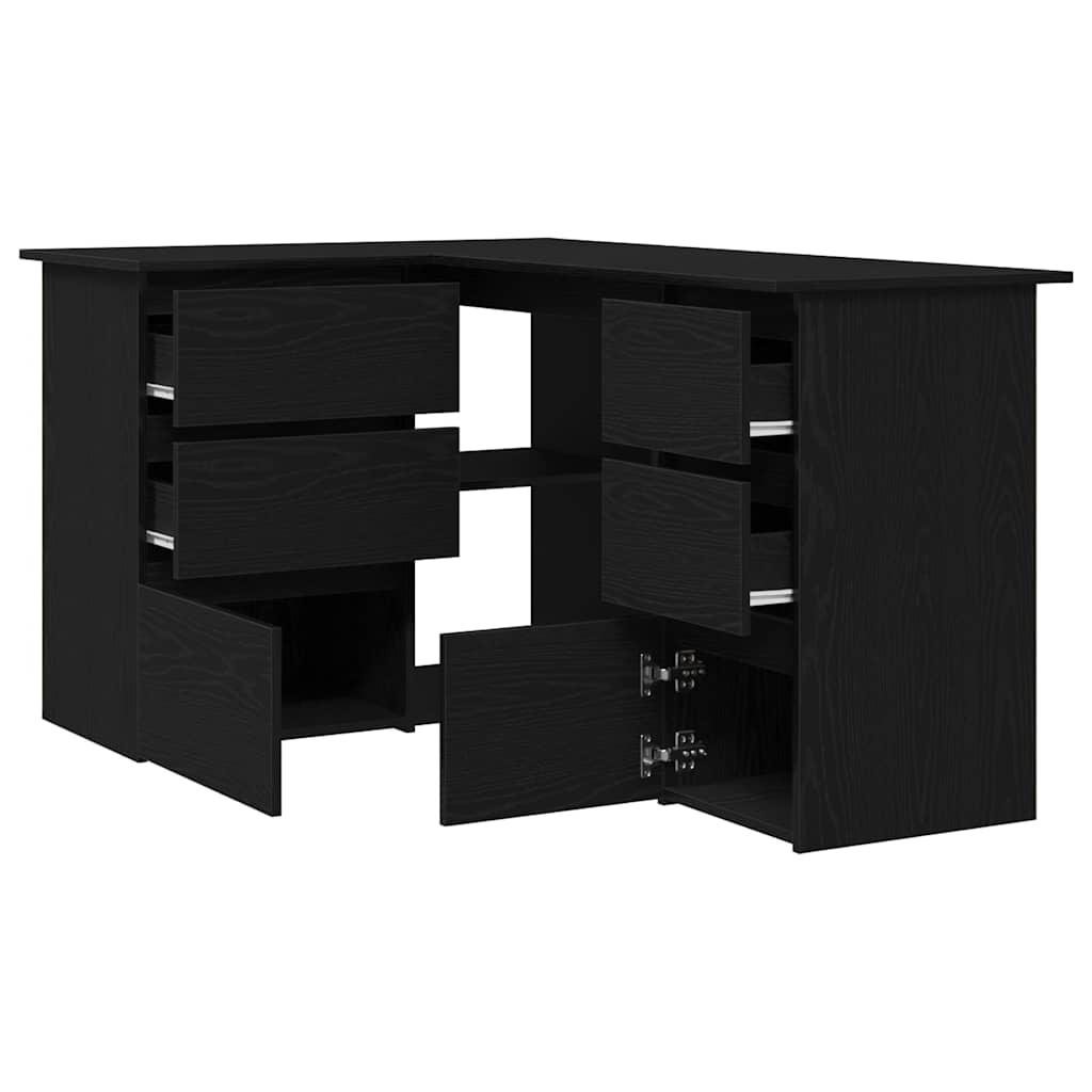 Eckschreibtisch Weiß 145x100x76 cm Holzwerkstoff