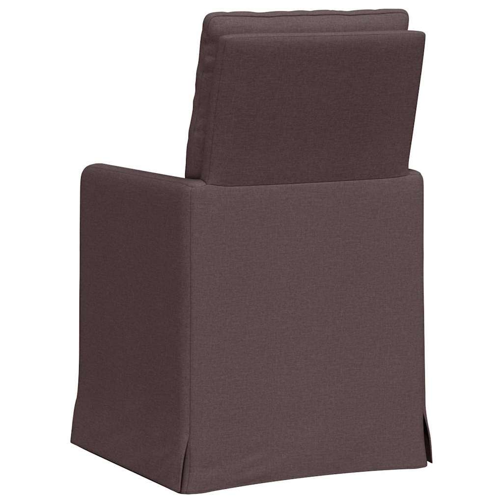 Esszimmerstühle 2 pcs Hellgrau 57 x 67 x 98 cm Stoff