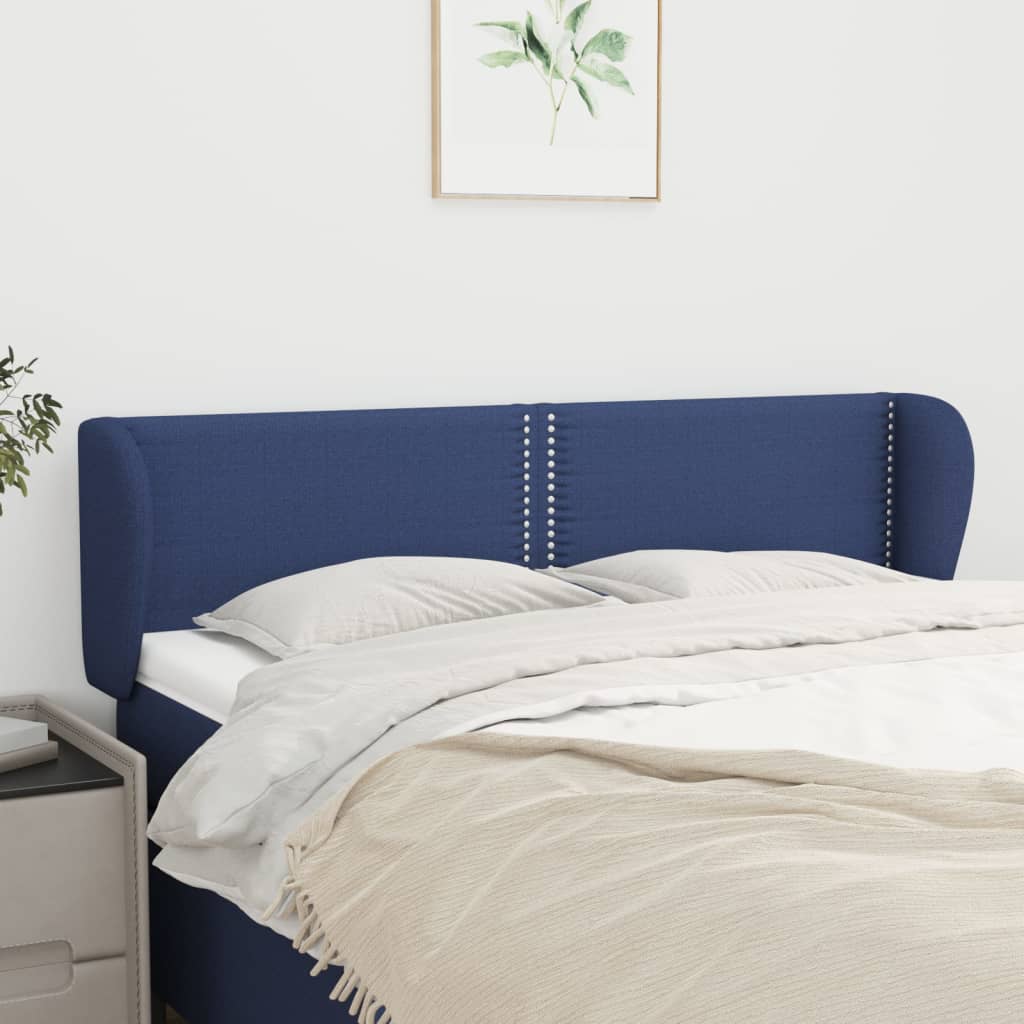 Kopfteil mit Ohren Dunkelgrau 83x23x78/88 cm Stoff