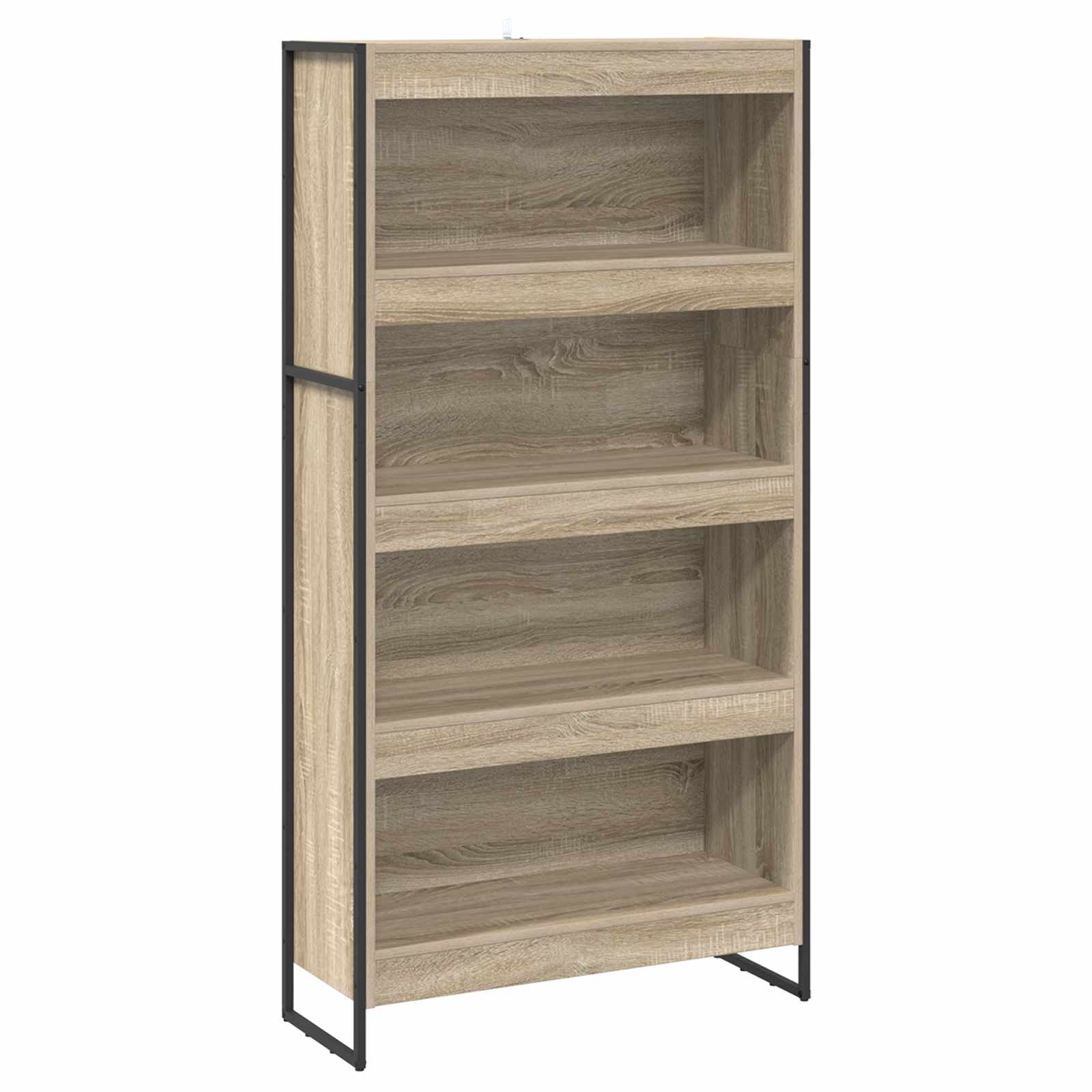 Bücherregal 2 pcs Schwarz Eichen-Optik 60 x 30 x 189,5 cm