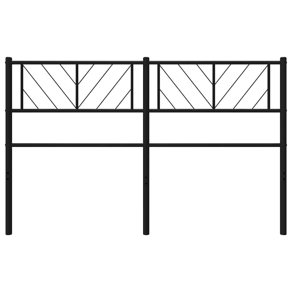 Ersatz-Kopfteil Metall Schwarz 100 cm