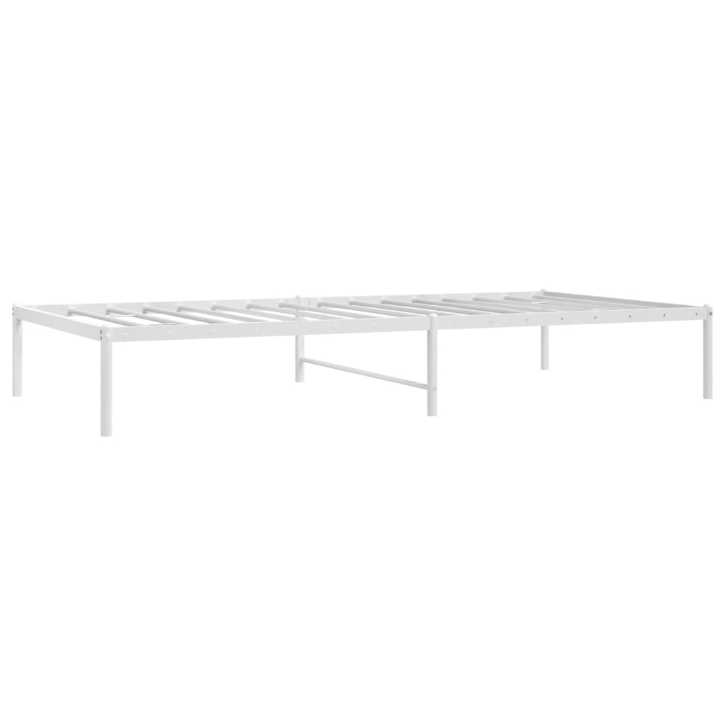 Bettgestell Metall Schwarz 75x190 cm