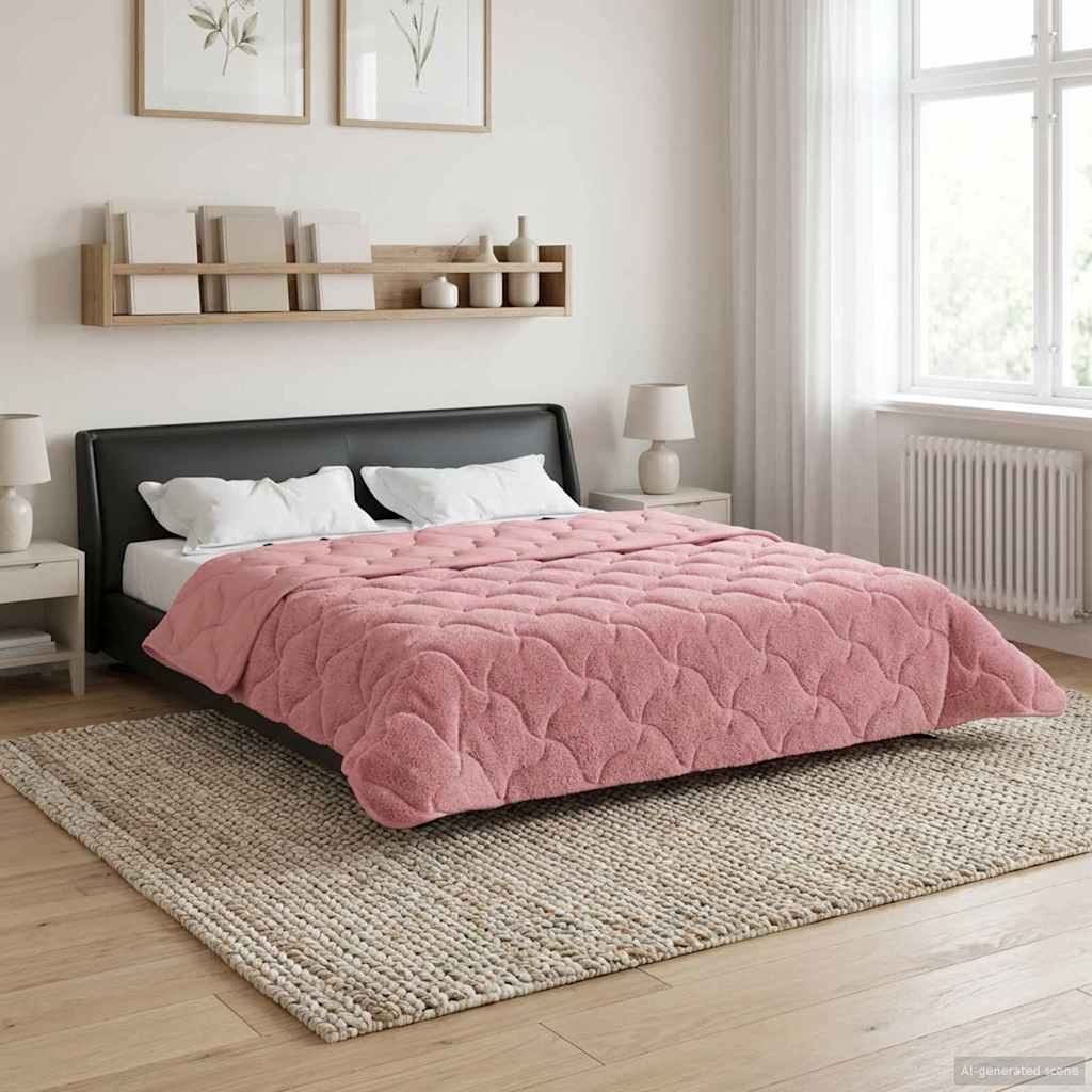 Winterbettdecke Gepolstert Anthrazit 135 x 200 cm