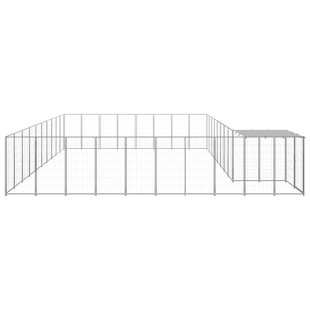 Hundezwinger Schwarz 7,26 m² Stahl