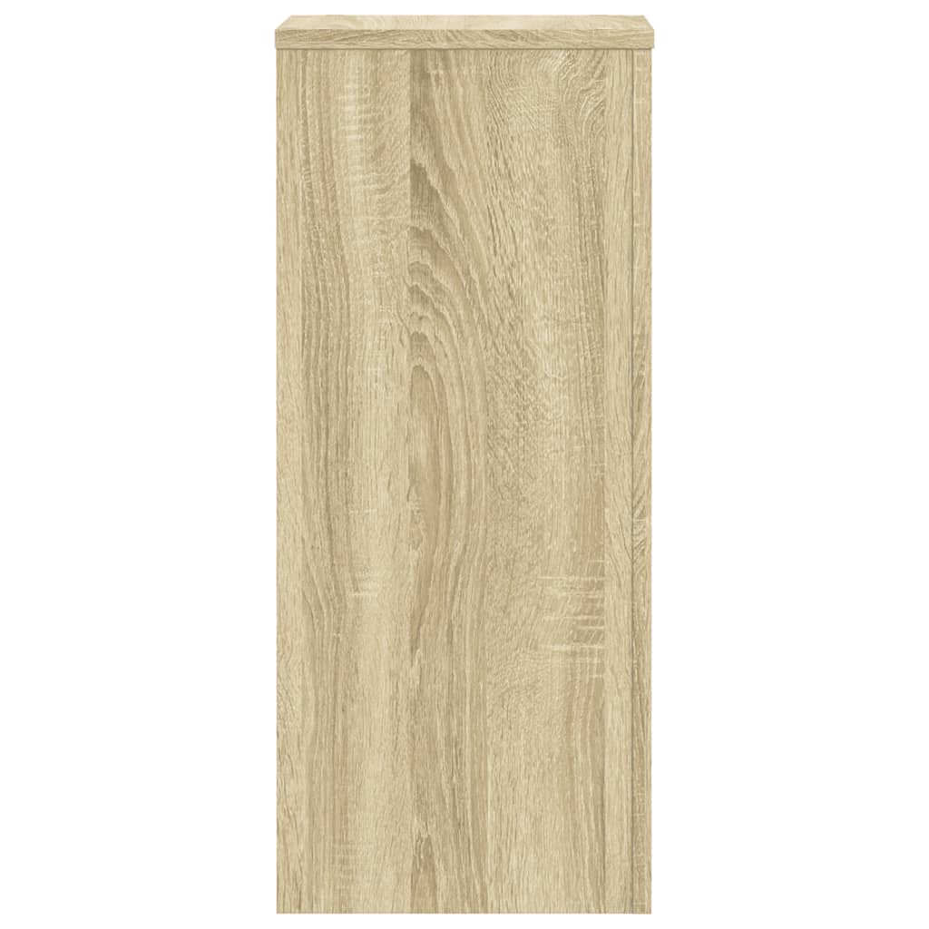 Pflanzenständer 2 Stk. Weiß 33x33x100 cm Holzwerkstoff