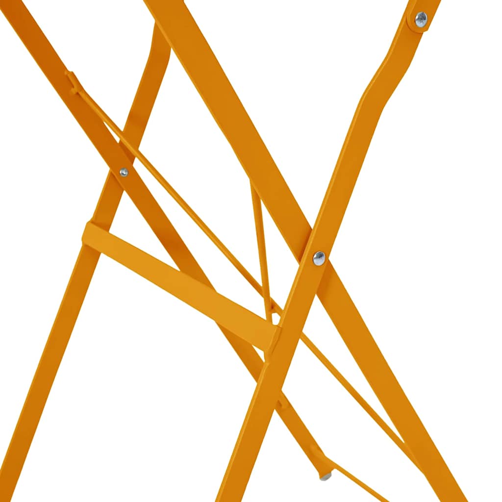 Bistrotisch Weiß Ø 50 x 71 cm Pulverbeschichteter Stahl