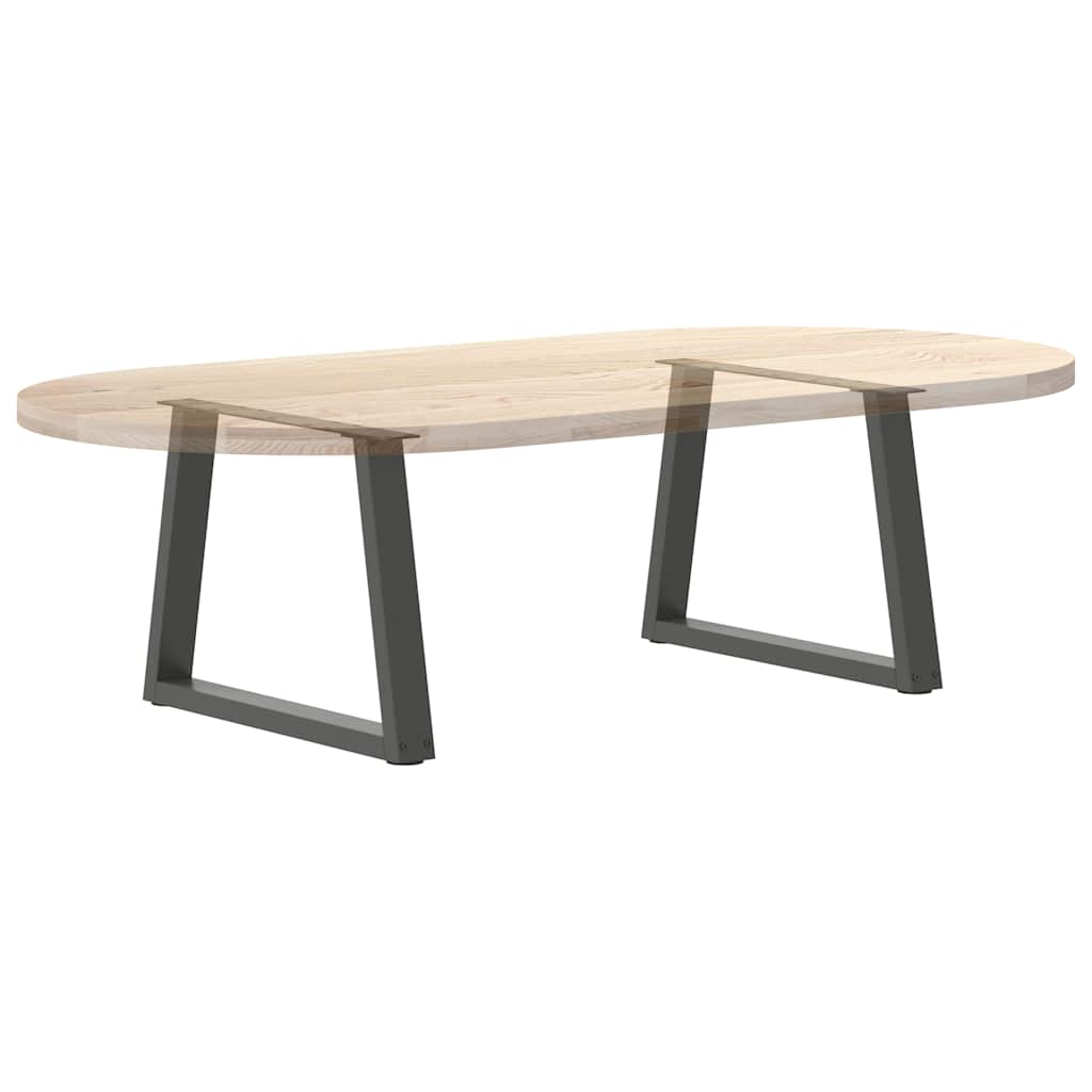 Couchtischbeine V-Form 2 Stück Schwarz 30x(30-31,3) cm Stahl