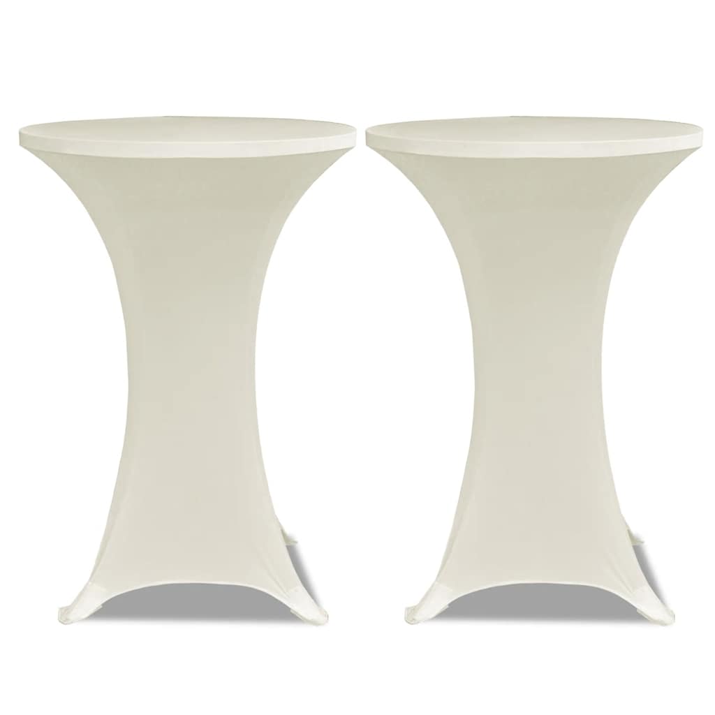 Tischhusse Stretchhusse 2 Stk 70 cm Anthrazit
