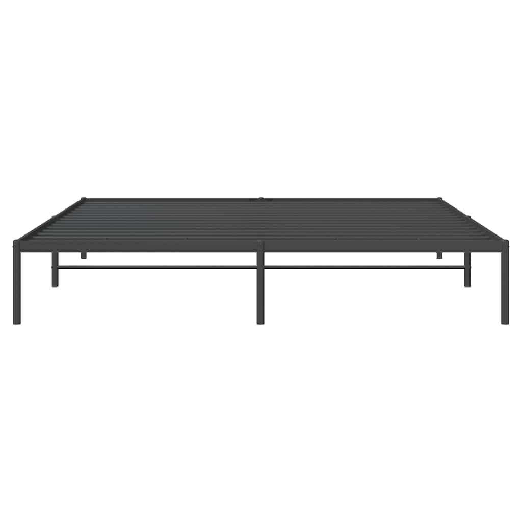 Bettgestell Metall Schwarz 75x190 cm