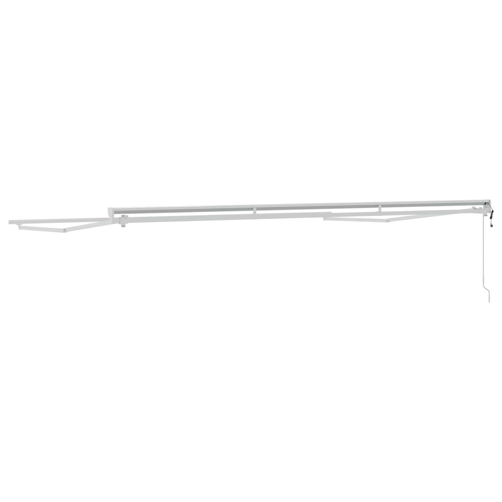 Markisenrahmen Verstellbar Weiß 2,5 x 2 m Stahl
