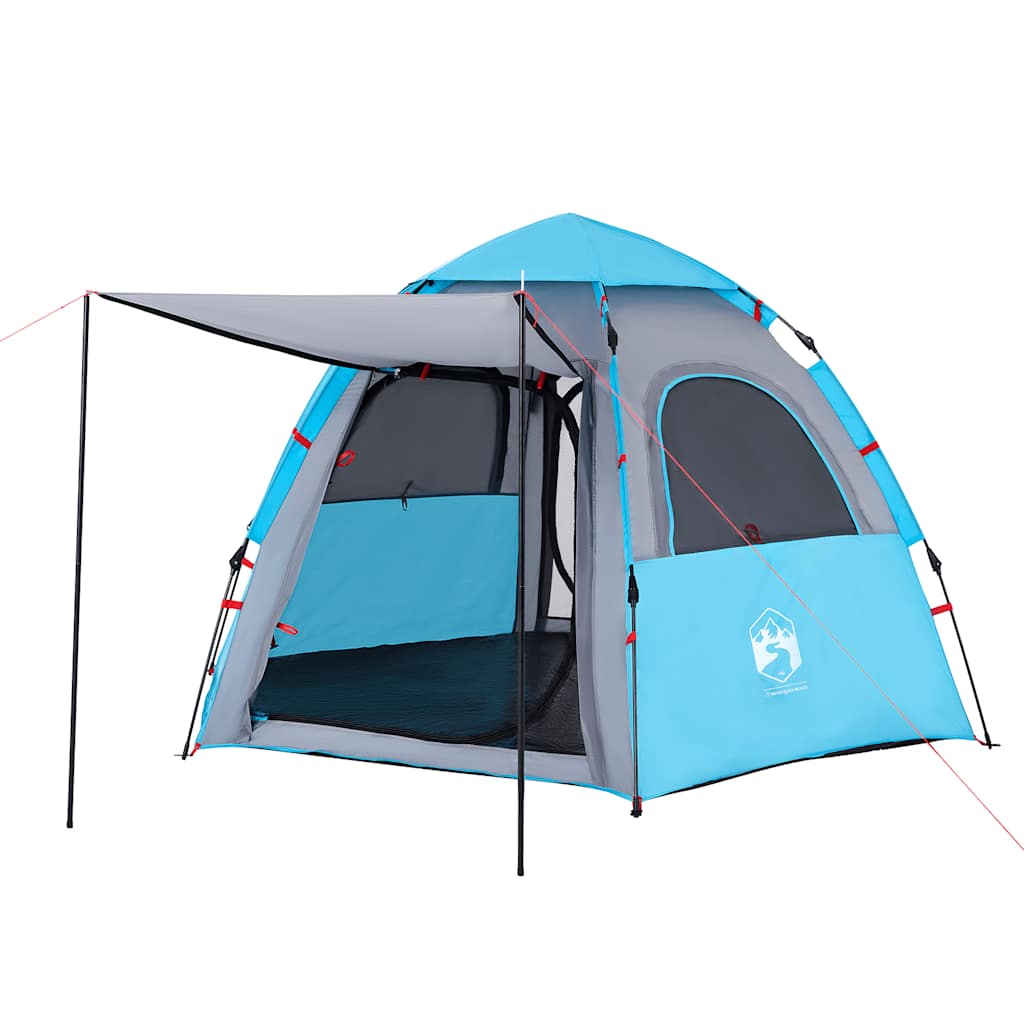 Campingzelt 4 Personen Grün Quick Release
