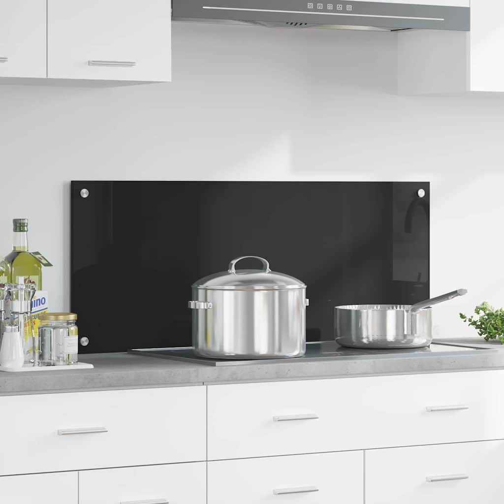 Küchenrückwand 2 pcs Weiß 70 x 40 cm Gehärtetes Glas