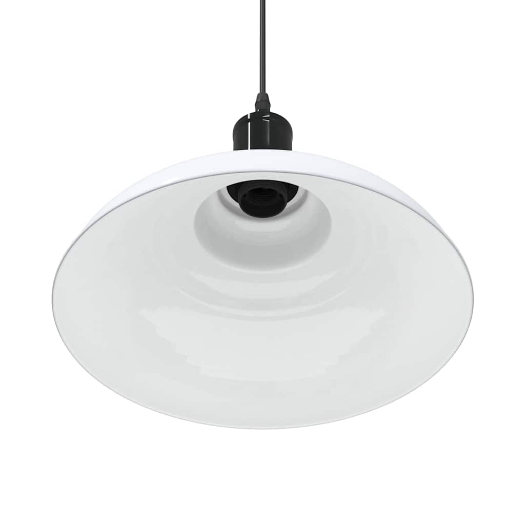 Pendelleuchte Höhenverstellbar E27 Schwarz Glänzend Ø 31 cm
