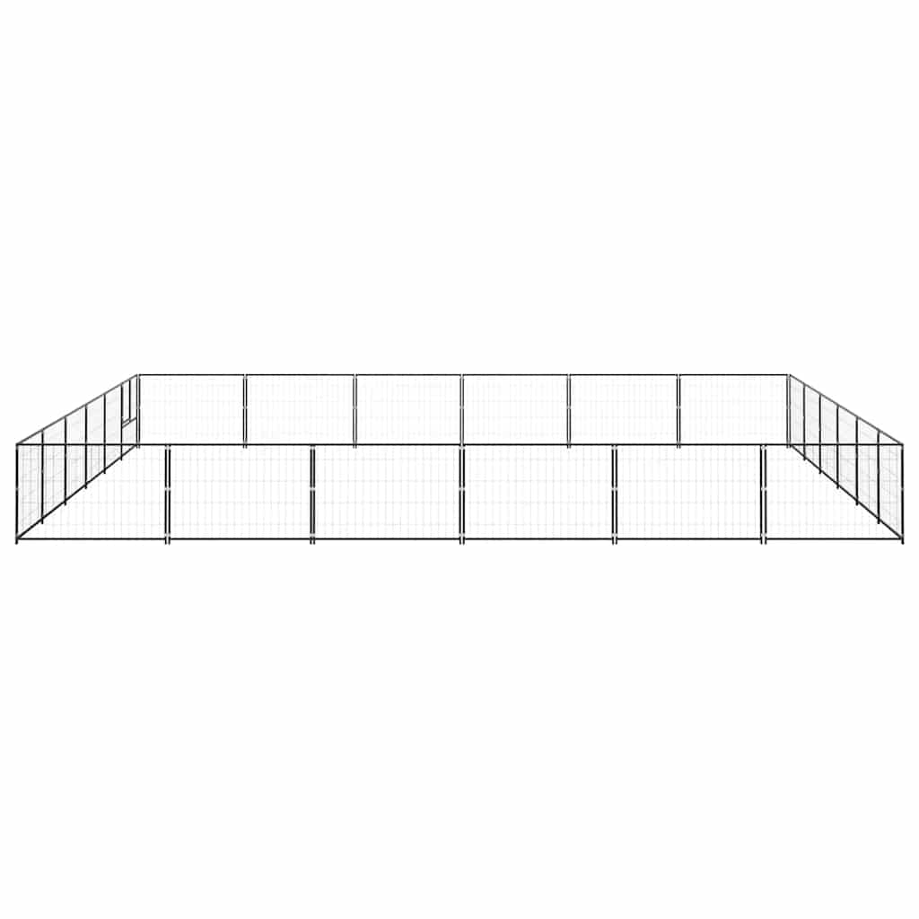 Hundezwinger Schwarz 4 m² Stahl