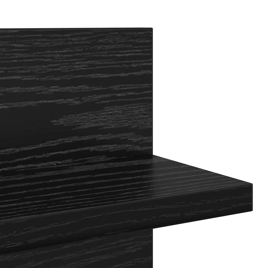Wandregale 2 Stk. Weiß 80x11,5x18 cm Holzwerkstoff