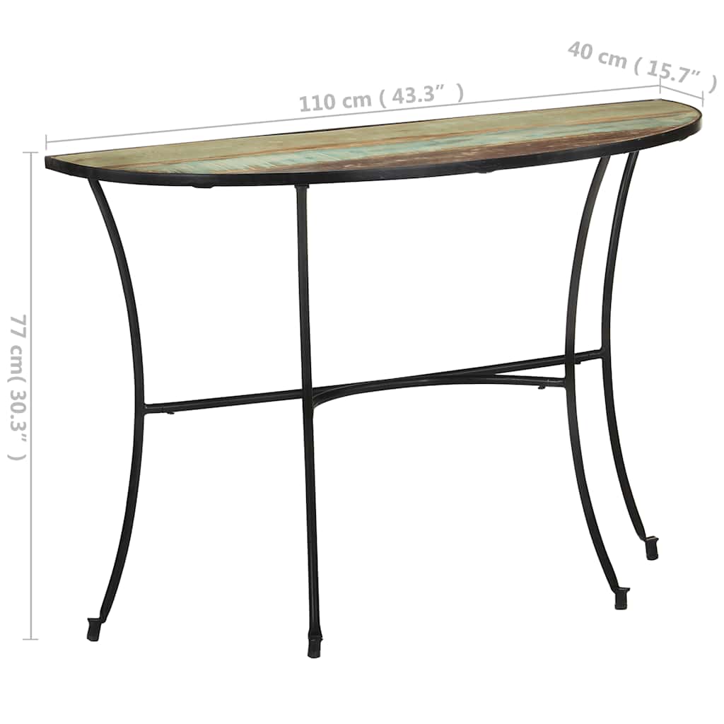 Beistelltisch 110x40x77 cm Mango Massivholz