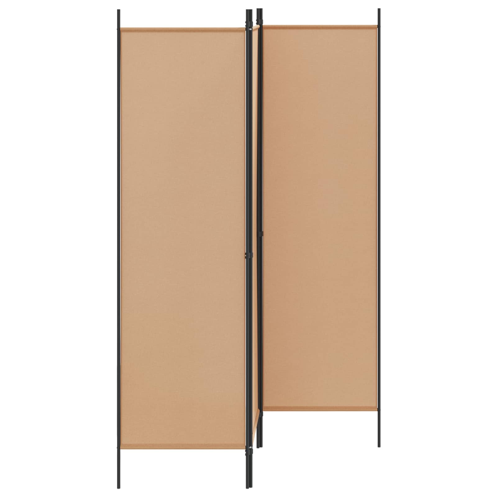 Raumteiler Beige 150 x 180 cm Stoff