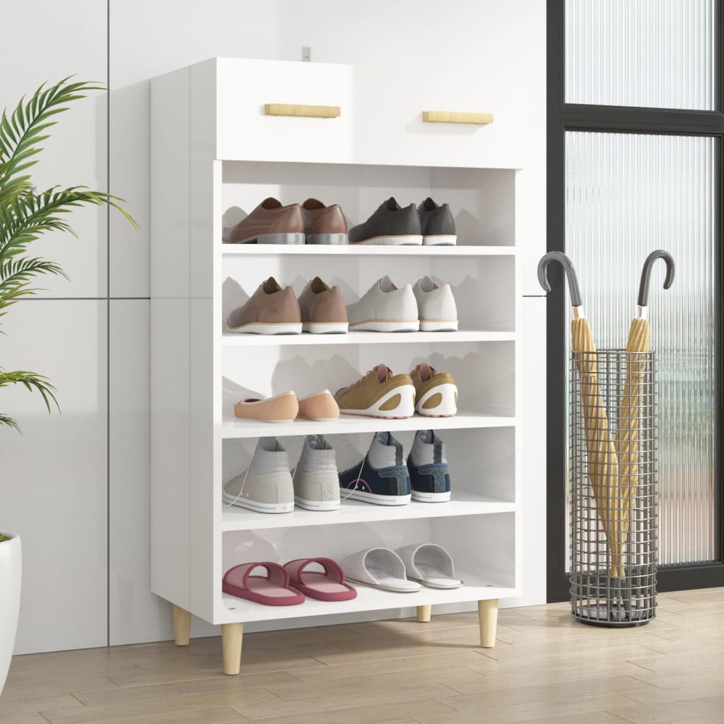Schuhschrank mit Regal Altholz 60 x 35 x 105 cm Holzwerkstoff