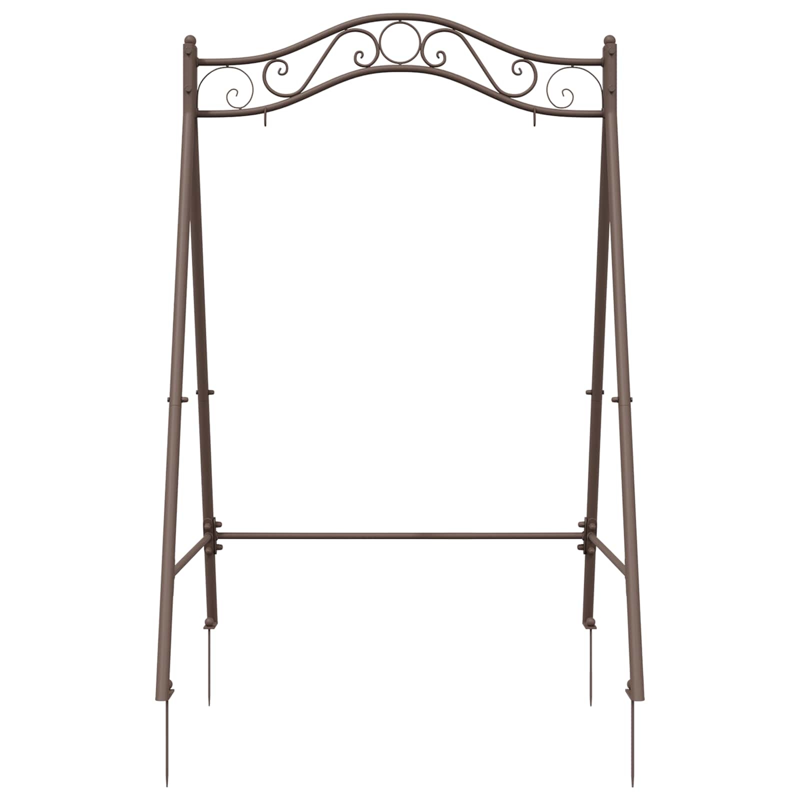 Schaukelrahmen Antik Weiß 113 x 121,5 x 168 cm Stahl