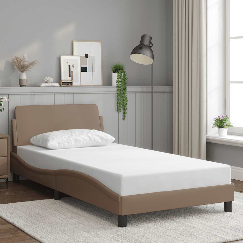 Bettgestell "Dover" Schwarz 80x200 cm Kunstleder