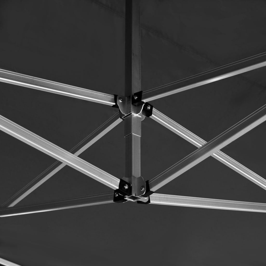 Profi-Partyzelt Faltbar mit Wänden Aluminium 3×3m Weiß