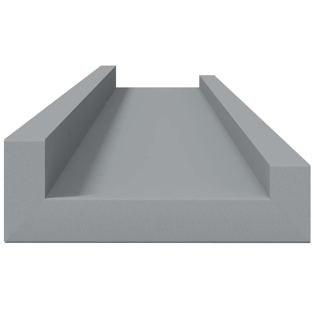 Bilderleisten 2 Stk. Weiß 80x9x3 cm MDF