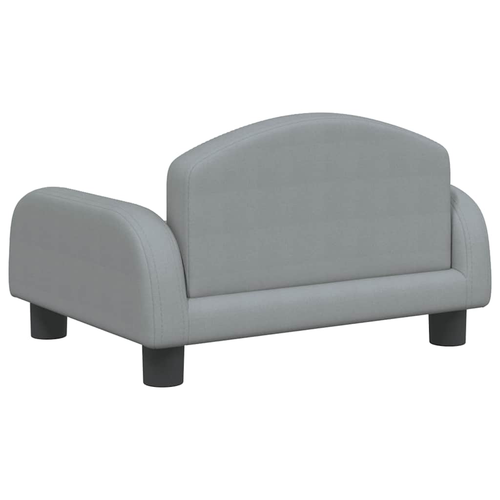 Kindersofa Creme 70x45x30 cm Stoff