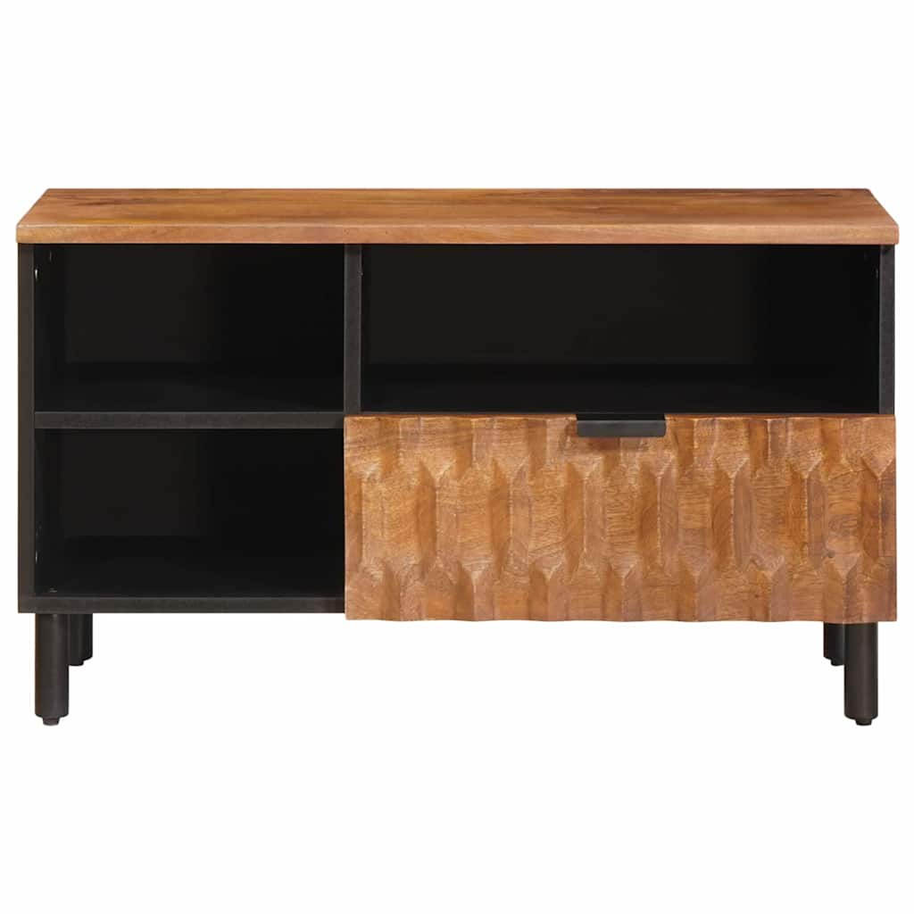TV-Schränk Weiße gewaschene Oberfläche 80 x 33 x 46 cm