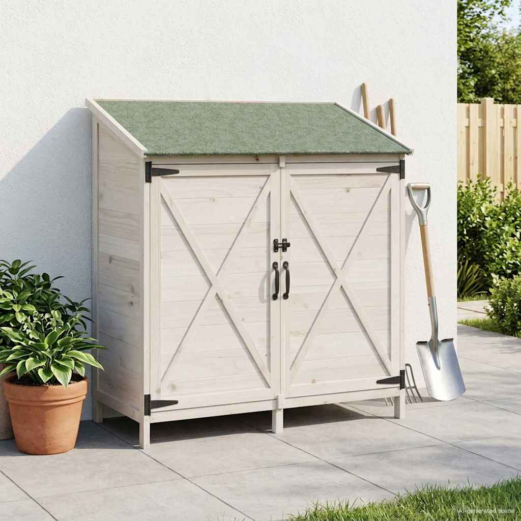 Gartenschuppen Natur 59,5 x 56 x 113,5 cm Massivholz aus Fichte