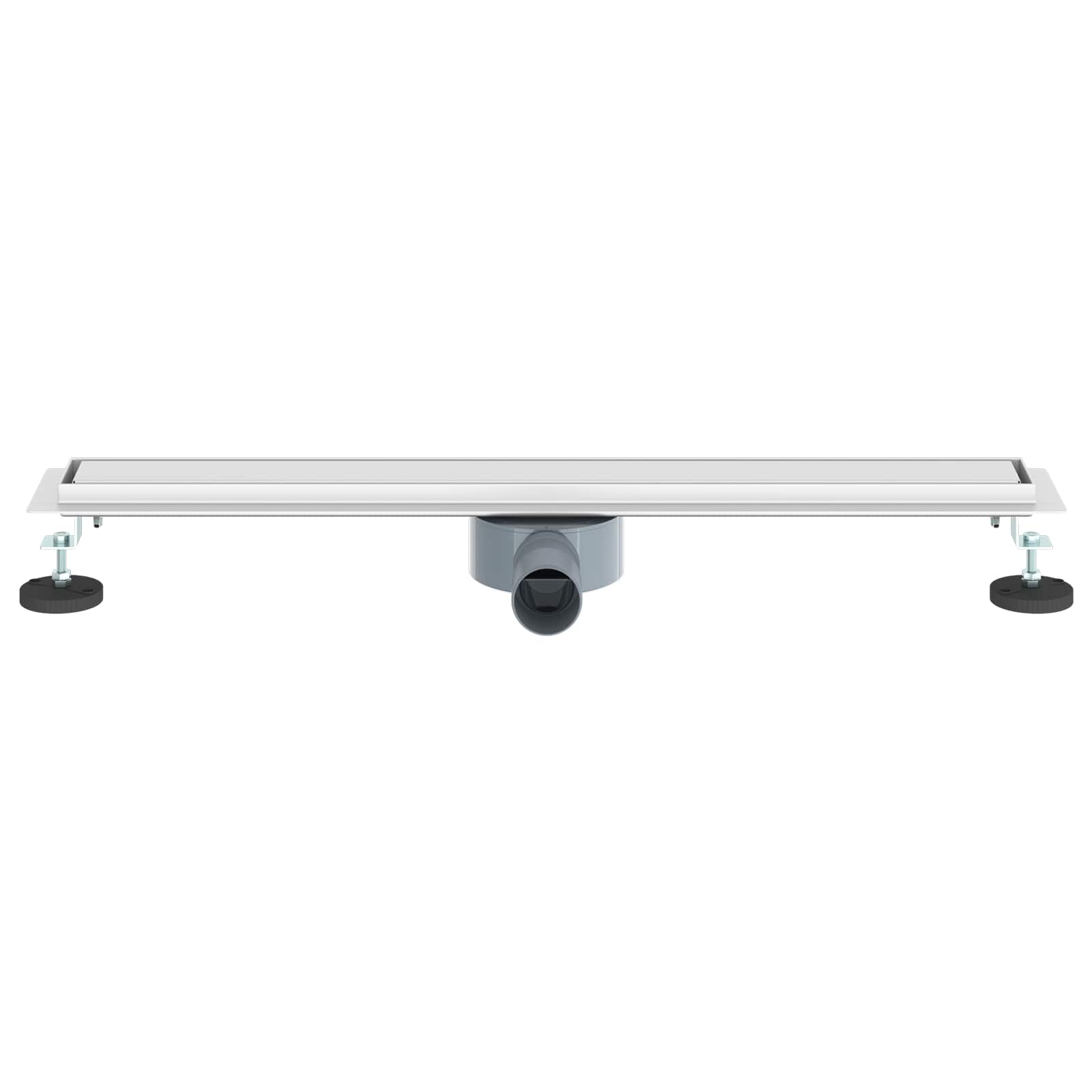 Duschablauf 2-in-1 mit 360° Siphon Silber 54 x 11 x 9,5 cm