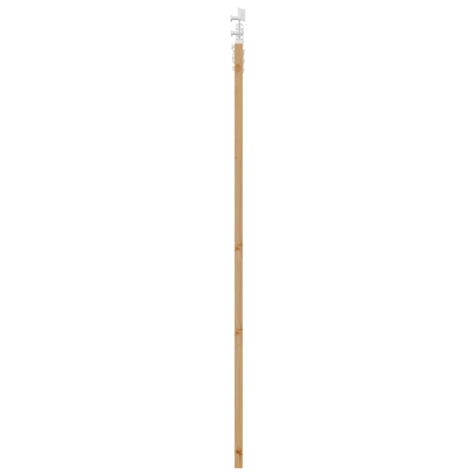 Schiebetür Natürlich und Schwarz 61 x 198,5 cm