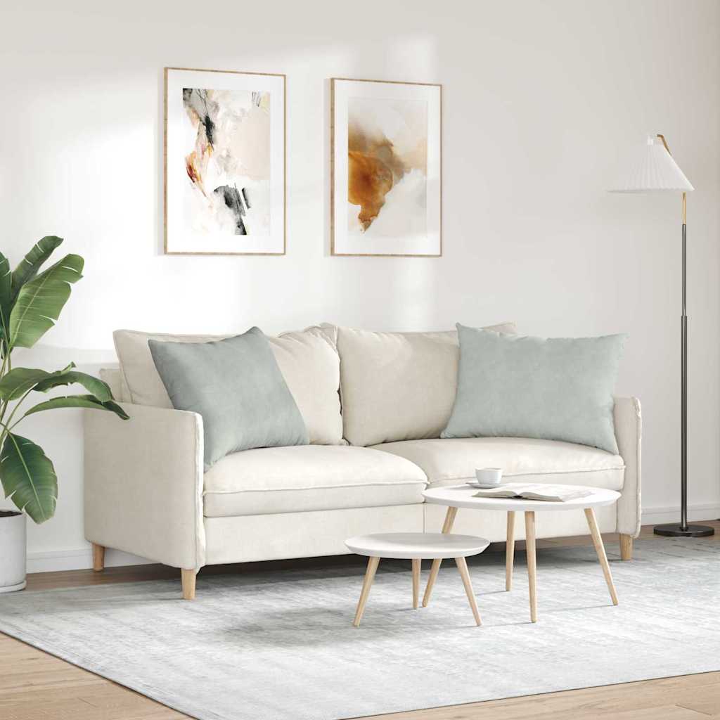 Sofakissen 2 Stück Blau 50 x 30 cm Cordstoff